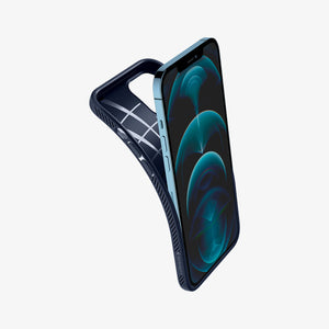 ACS01617 - iPhone 12 Pro Max Case Liquid Air in black showing the back