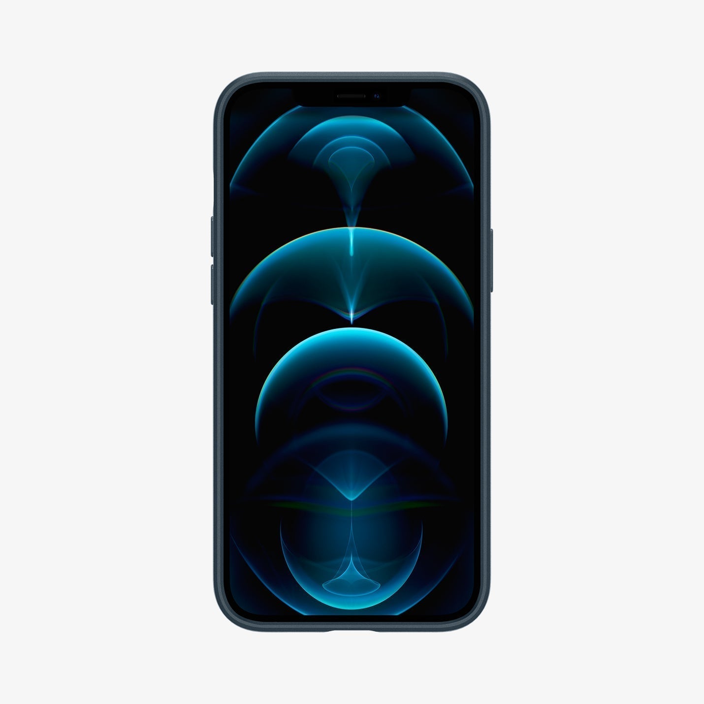 ACS01612 - iPhone 12 Pro Max Case Thin Fit in black showing the back