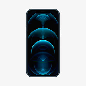 ACS01612 - iPhone 12 Pro Max Case Thin Fit in black showing the back