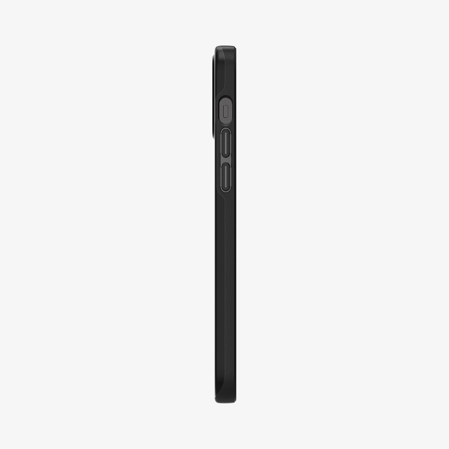 ACS01612 - iPhone 12 Pro Max Case Thin Fit in black showing the back