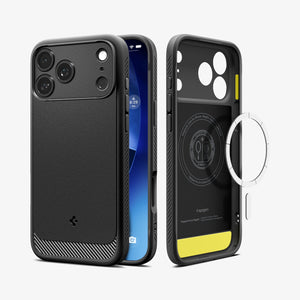 Spigen iPhone 18 Pro Max Rugged Armor (Mag Fit) - Matte Black - image 2