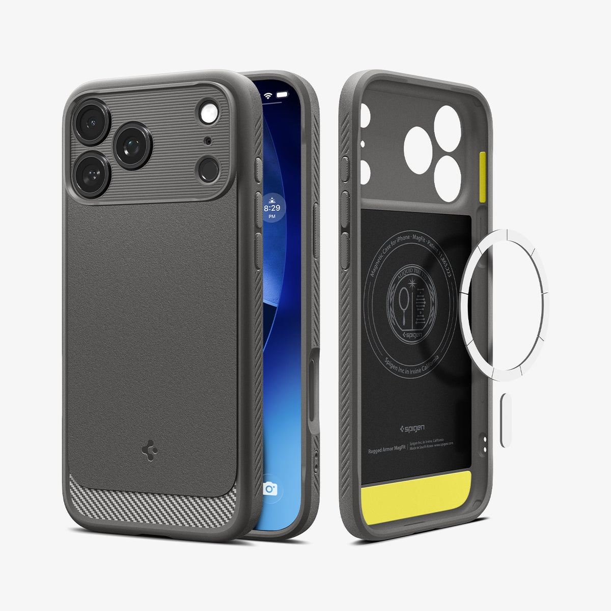 Spigen iPhone 18 Pro Max Rugged Armor (Mag Fit) - Gray - image 2