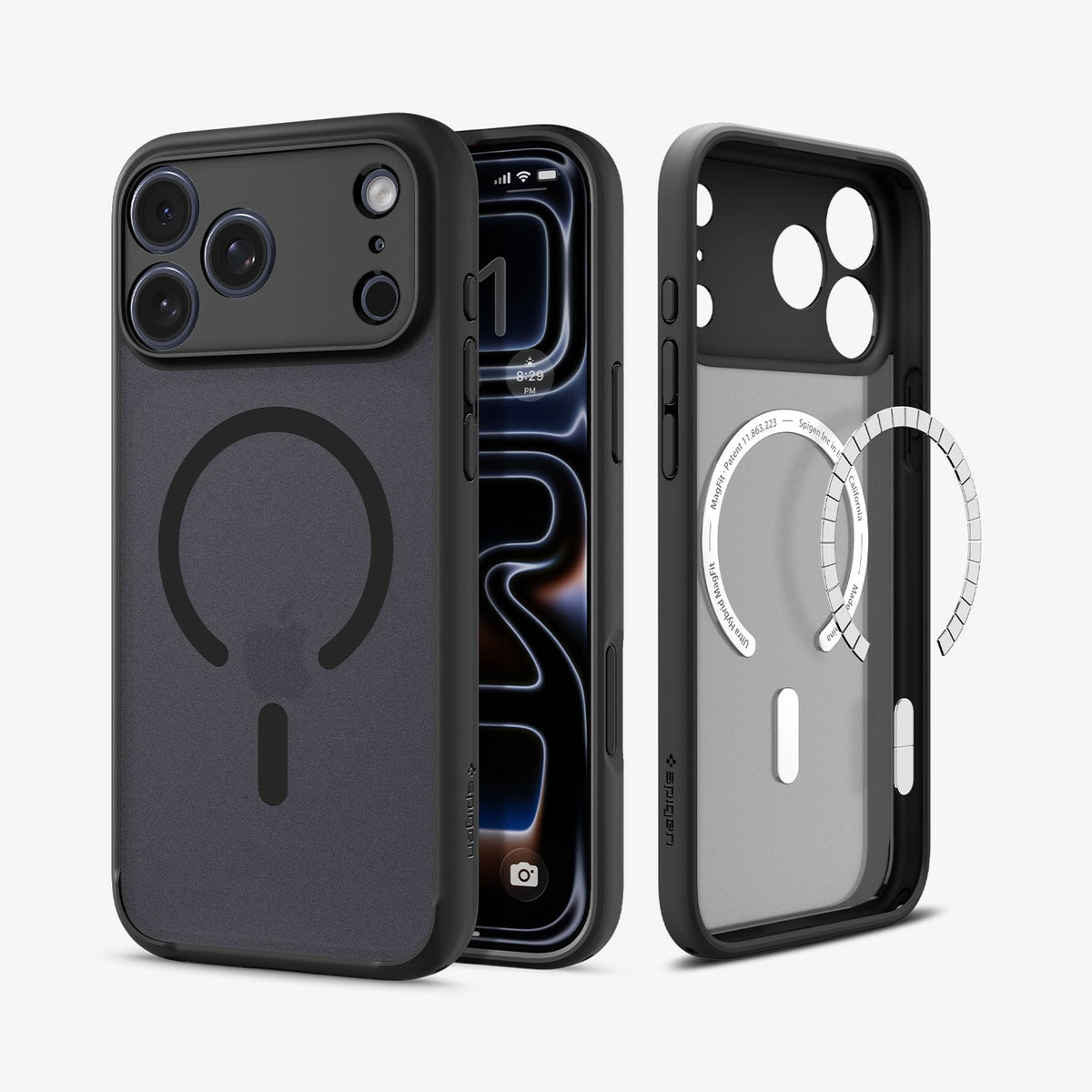 Spigen iPhone 18 Pro Ultra Hybrid Matte (Mag Fit) - Frost Black - image 2