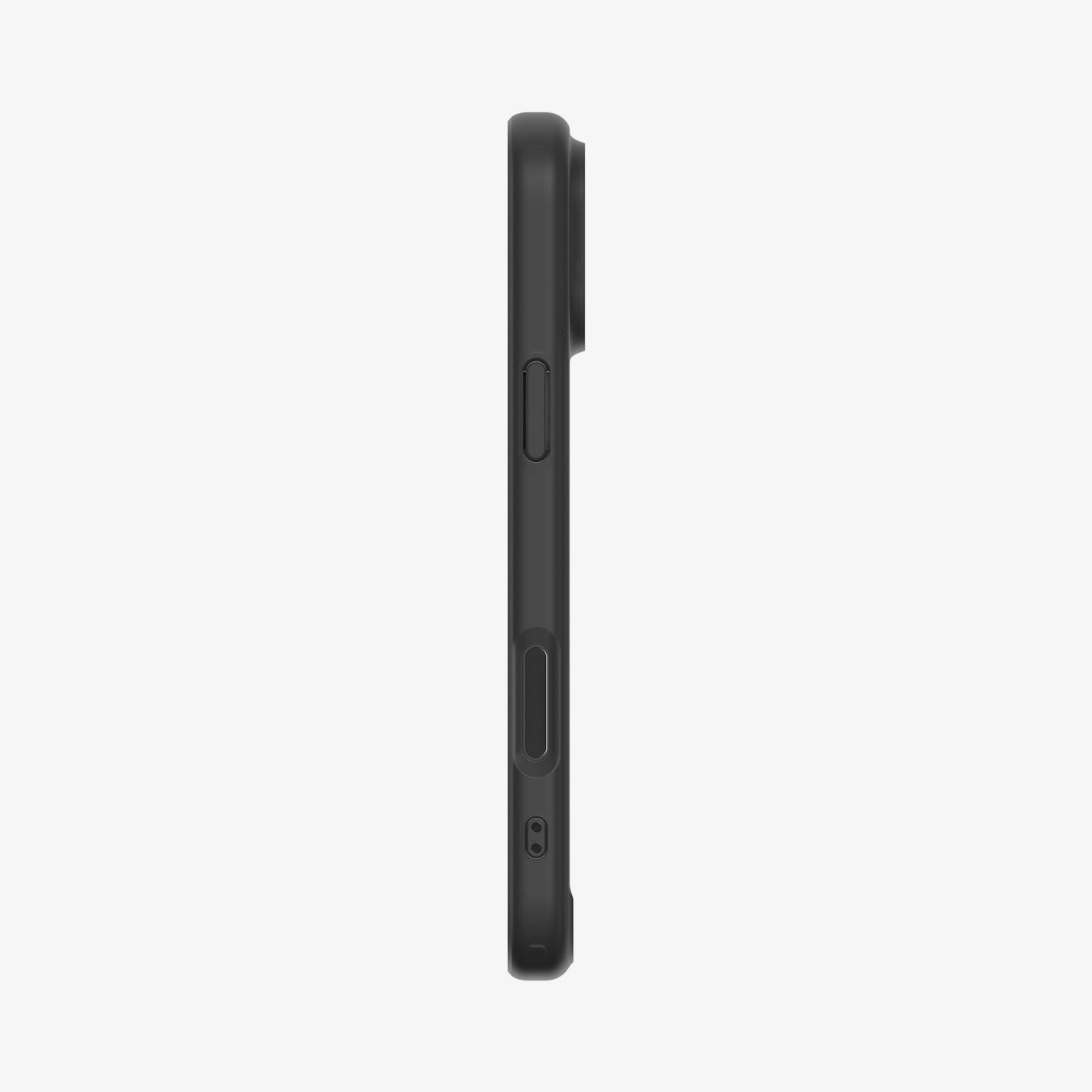 ACS10076 - iPhone 17 Pro Case Ultra Hybrid Classic (MagFit) in Classic Black showing the side