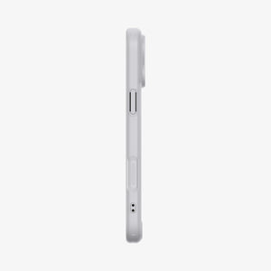 ACS10075 - iPhone 17 Pro Case Ultra Hybrid Classic (MagFit) in Classic Silver showing the side