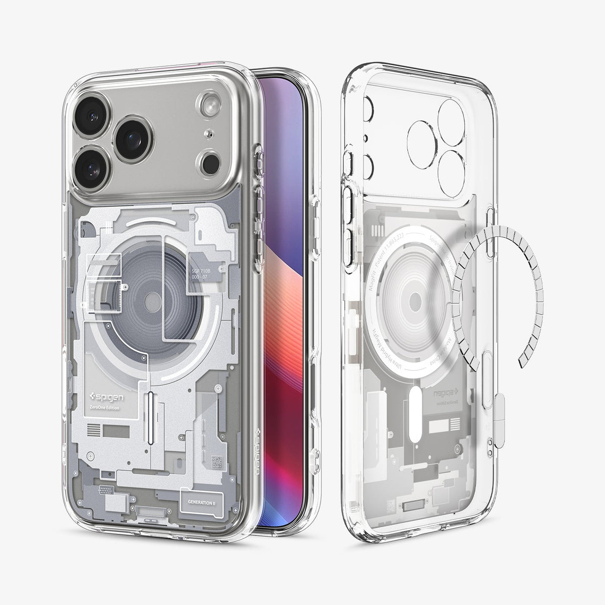 Spigen iPhone 18 Pro Ultra Hybrid Zero One (Mag Fit) - Zero One White - image 2