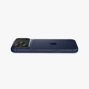 Spigen iPhone 17 Pro Lens Protector – GLAS.tR EZ Fit Optik Pro XL [1 Pack] - Black - angled back and side view