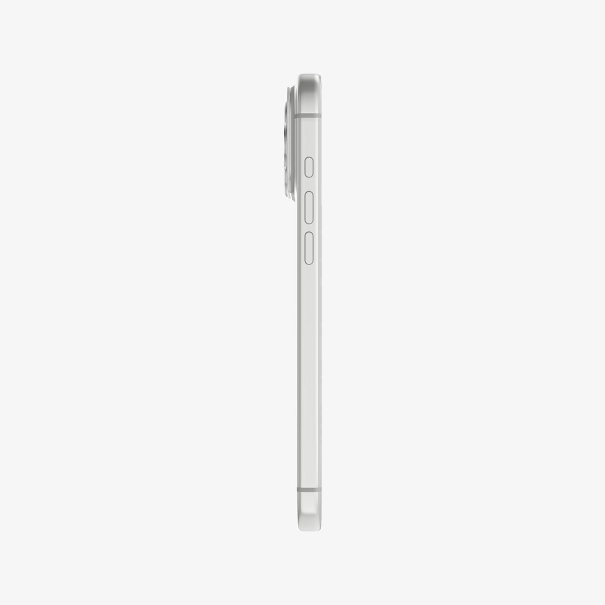Spigen iPhone 17 Pro Lens Protector – GLAS.tR EZ Fit Optik Pro XL [1 Pack] - Silver - side view