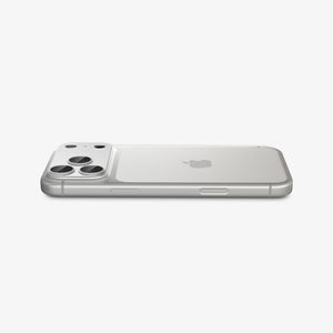 Spigen iPhone 17 Pro Lens Protector – GLAS.tR EZ Fit Optik Pro XL [1 Pack] - Silver - angled back and side view