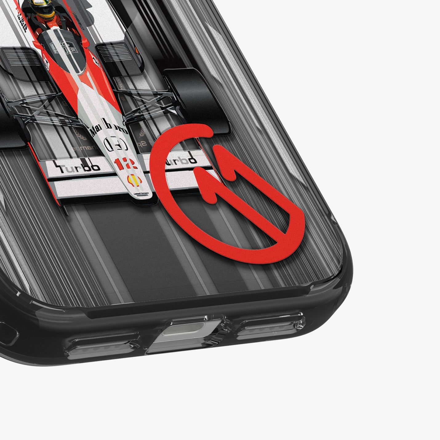 Spigen iPhone 17 Pro c11 Turbo MagFit case - c11 graphic detail