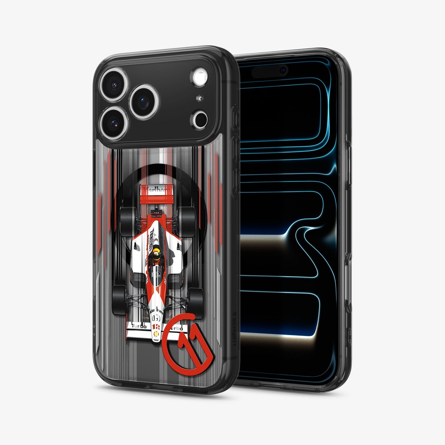 Spigen iPhone 17 Pro c11 Turbo MagFit case - front and back view
