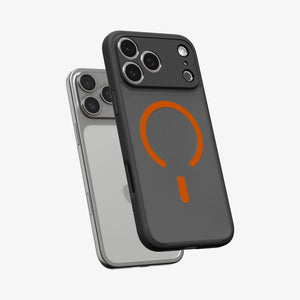 Spigen iPhone 18 Pro Ultra Hybrid Matte (Mag Fit) - Frost Black Orange - image 3