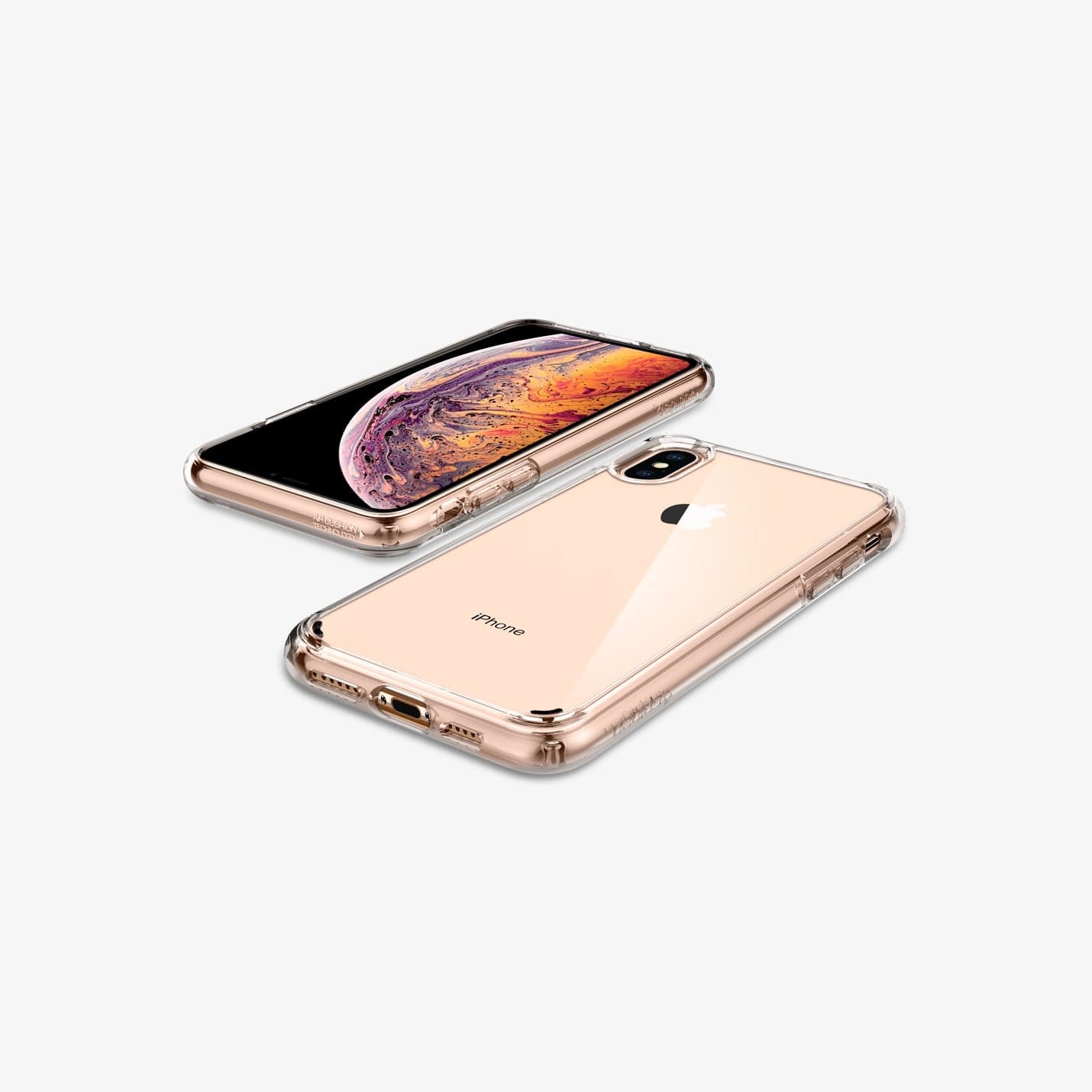064CS24873 - iPhone XR Case Ultra Hybrid in crystal clear showing the back