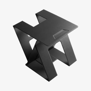 AMP11119 - Slim Fold Laptop Stand | LD201-S10 Black showing fold
