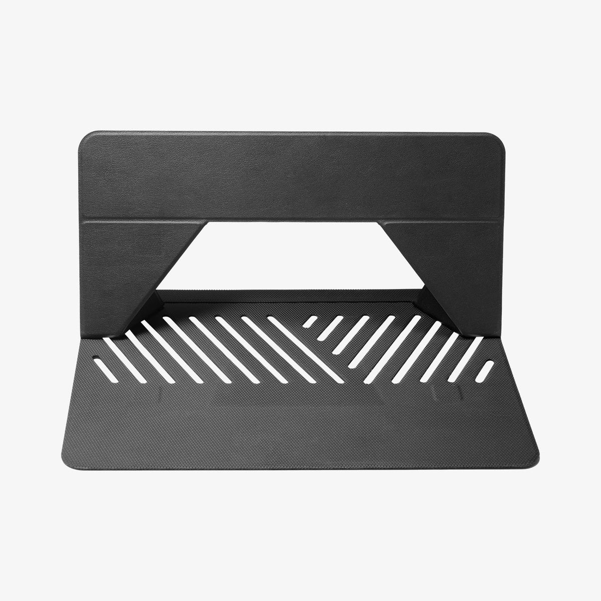 AMP11115 - Slim Fold Laptop Stand | Non-Adhesive LD201-S6 showing slim fold laptop stand propped up at high angle