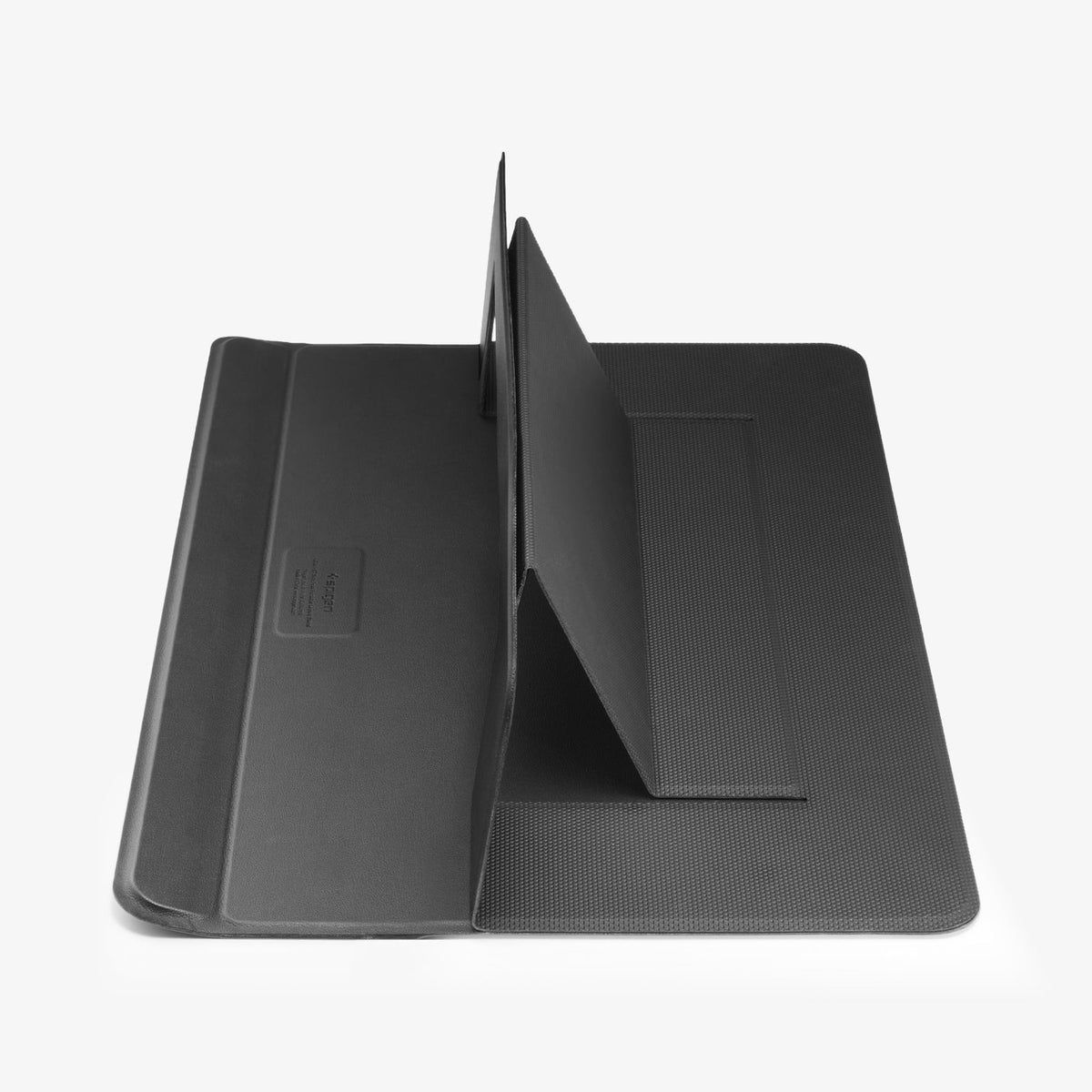 AMP11116 - Slim Fold Laptop Stand | LD201-S7 showing slim fold laptop stand propped up from the top view