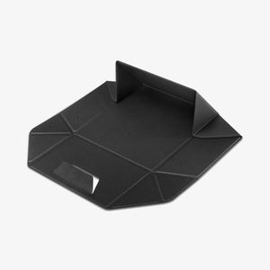 AMP11118 - Slim Fold Laptop Stand | Non-Adhesive | Black LD201-S9 showing top view of the black slim fold laptop stand for high angle mount locked