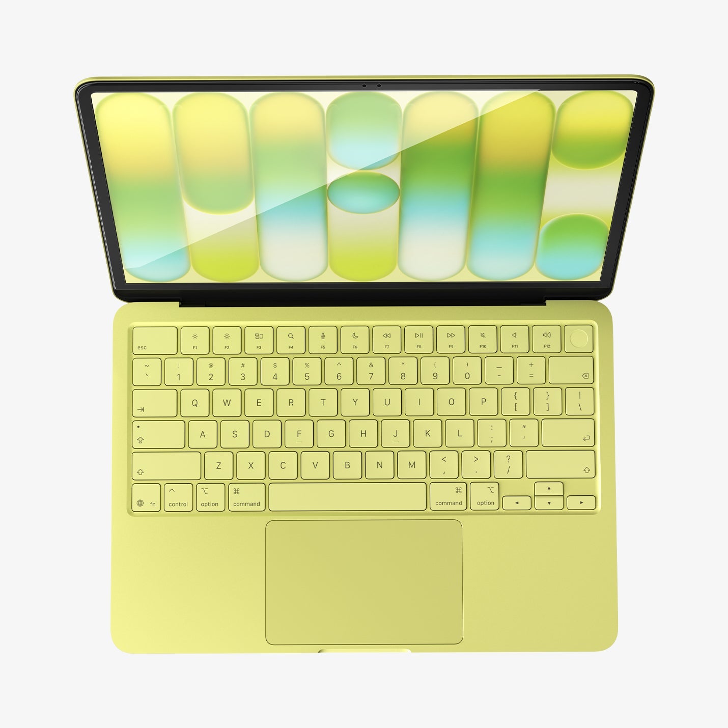 Spigen MacBook Neo 13-inch Glas.tR Slim in Clear from top view