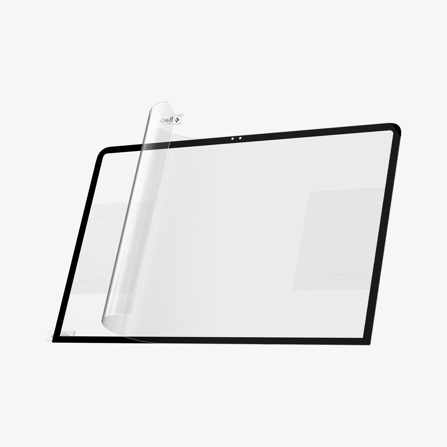 Spigen MacBook Neo 13-inch Glas.tR Slim in Clear showing side