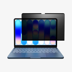 Front view of SafeView installed on MacBook Neo 13-inch
