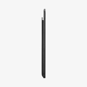 AMP02284 - MagSafe Card Holder Valentinus (MagFit) in black showing the card holder attached to back of device