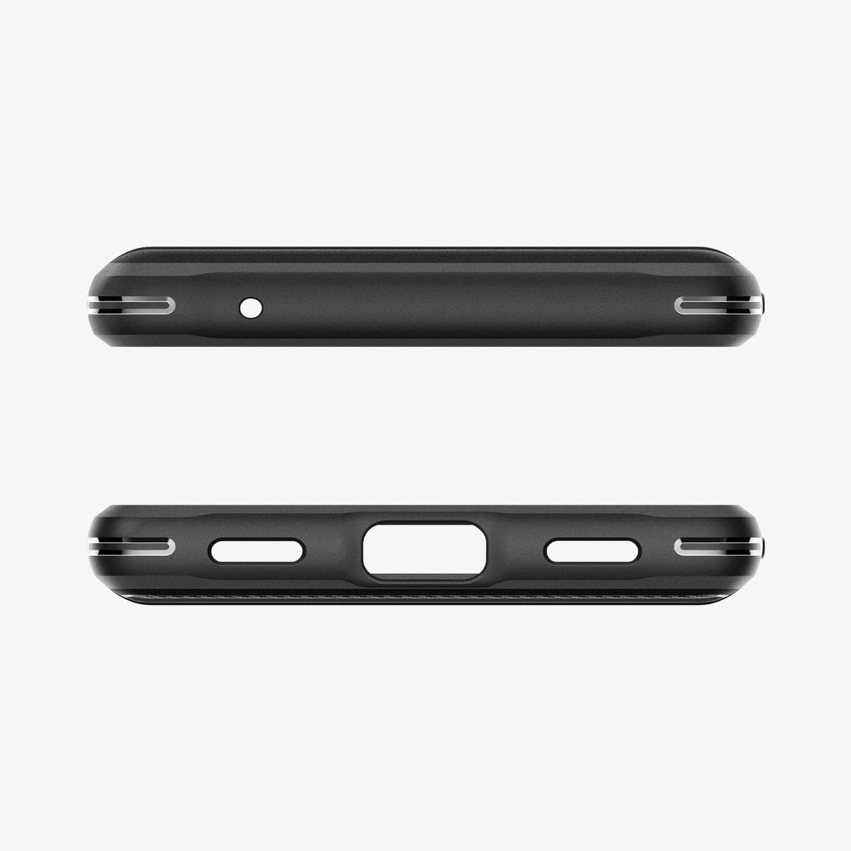 Spigen Google Pixel 7a Case – Rugged Armor — Matte Black top and USB-C cutouts