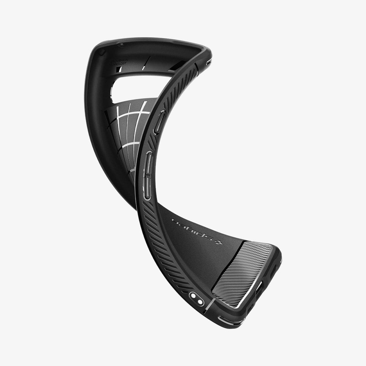 Spigen Google Pixel 7a Case – Rugged Armor — Matte Black flexible TPU body