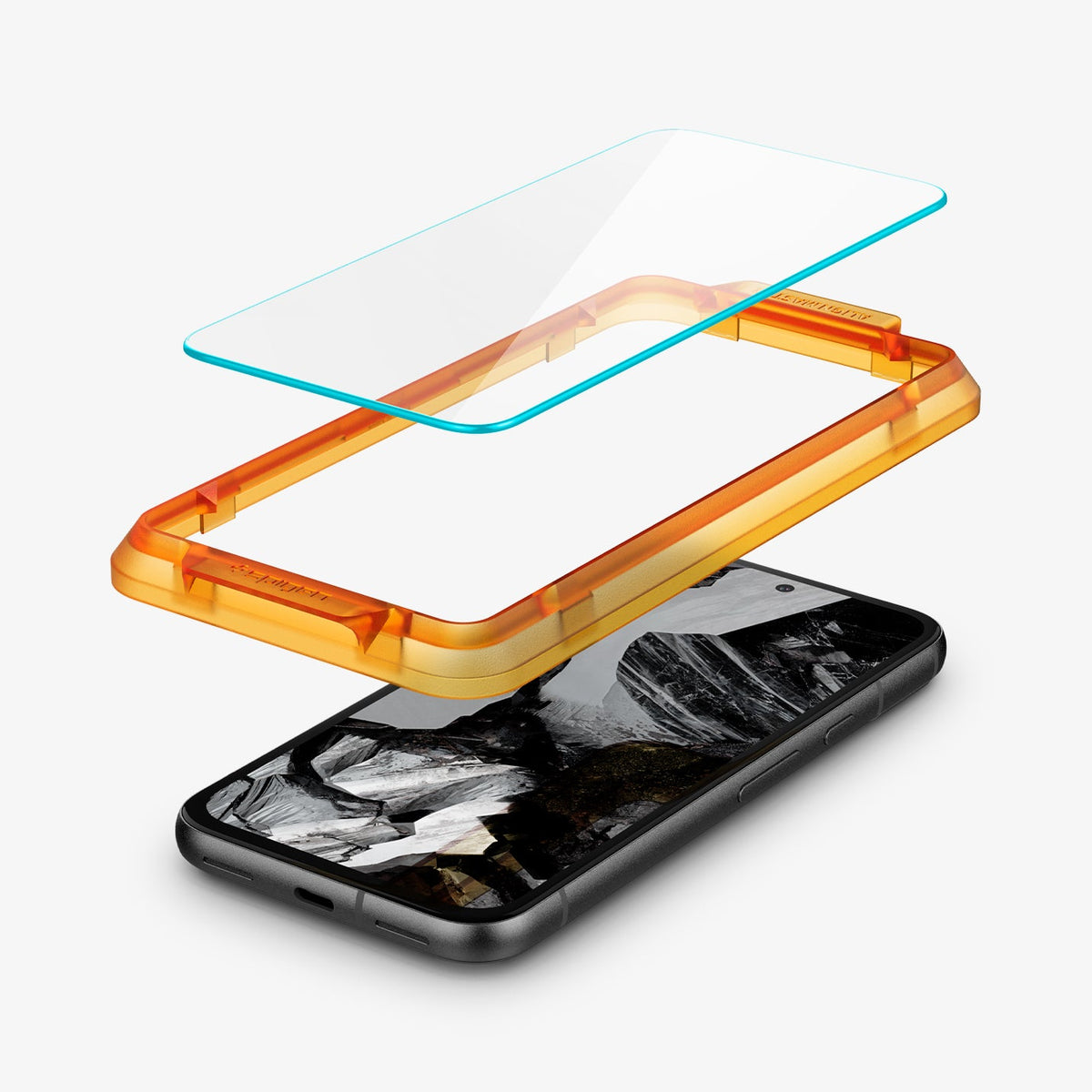 Spigen Google Pixel 8a Screen Protector – GLAS.tR AlignMaster (2 Pack) — Clear detail 1