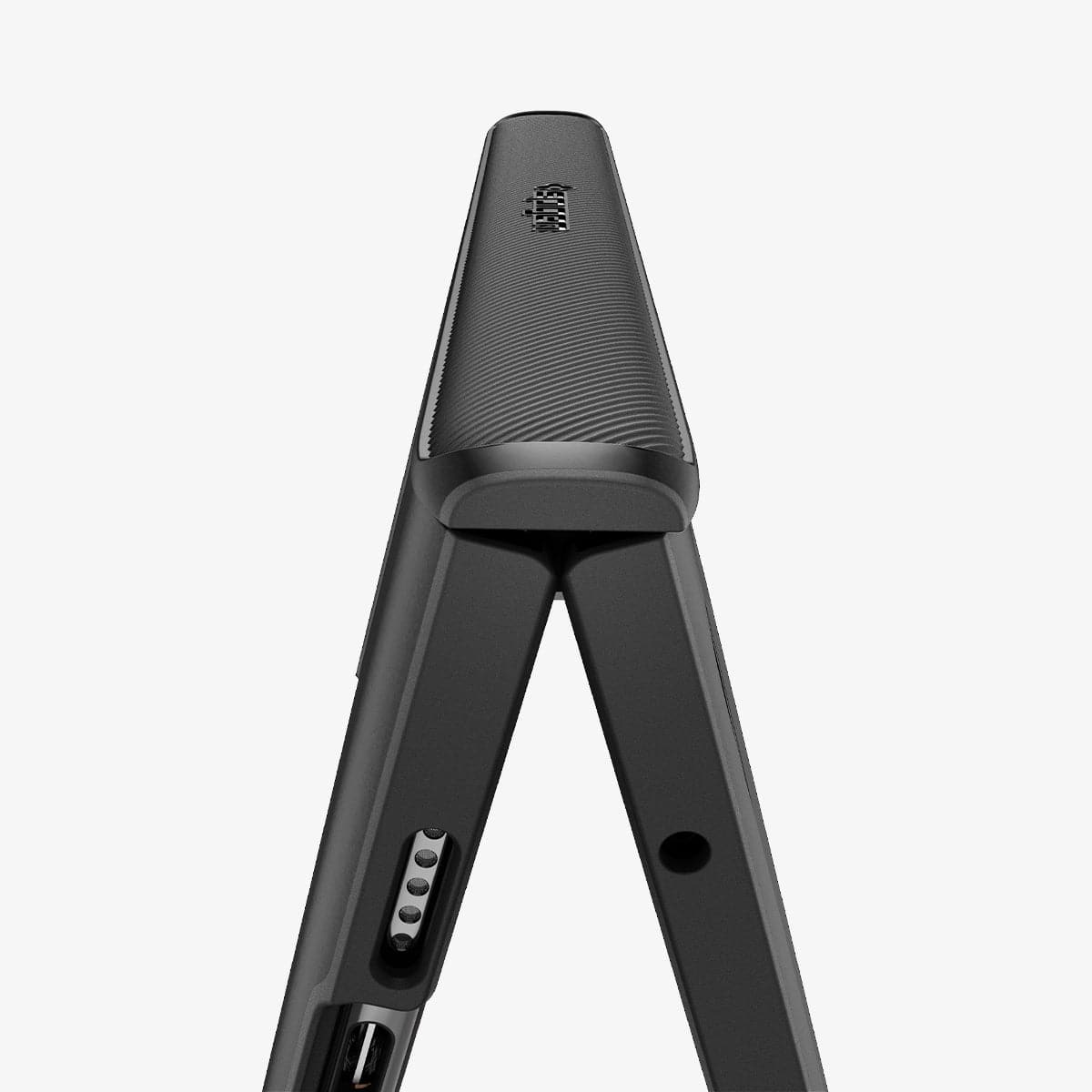ACS05920 - Pixel Fold Series Case Slim Armor Pro in black showing the back