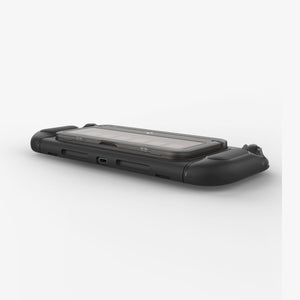 Game cards positioned in Spigen Snap Switch rear storage