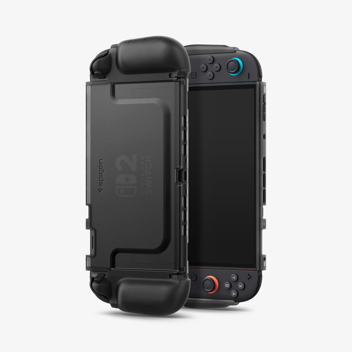 Spigen Ultra Hybrid case alongside Nintendo Switch 2 front view