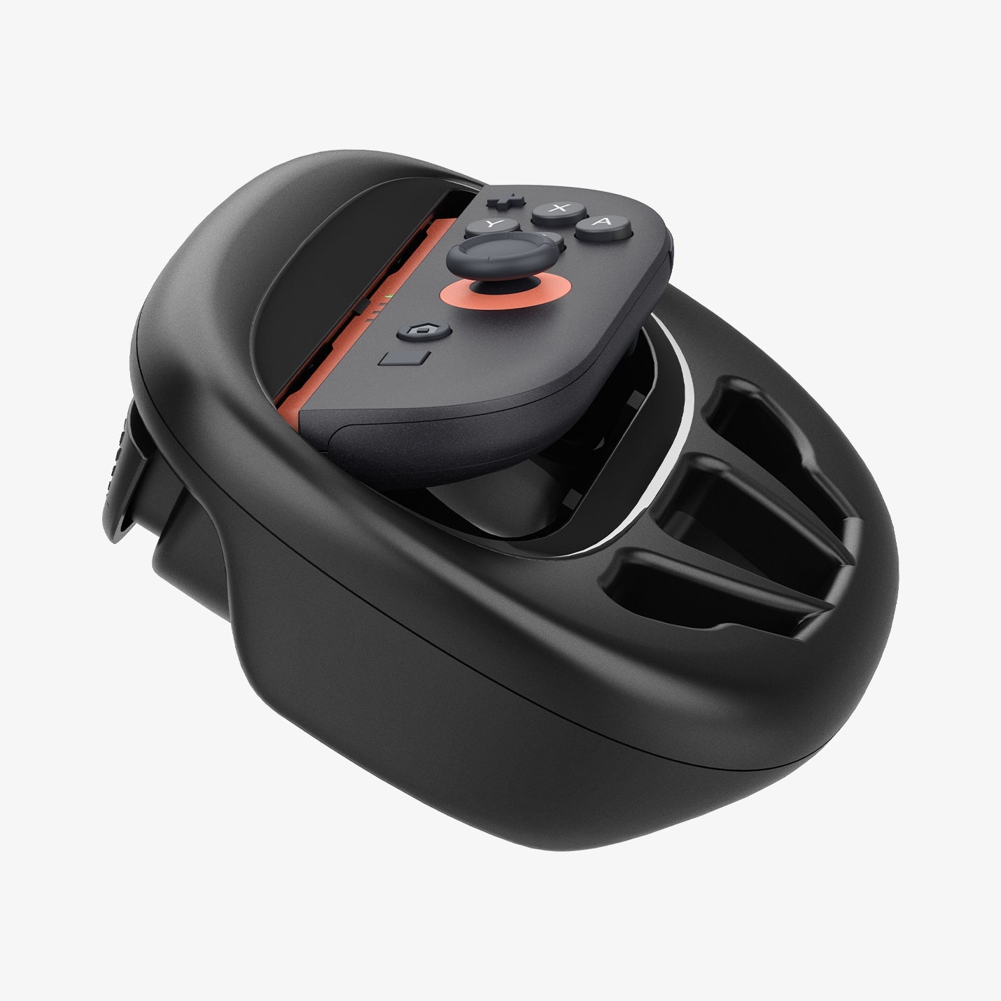 Nintendo Switch 2 Joy-Con 2 installed in Spigen NS101 wheel