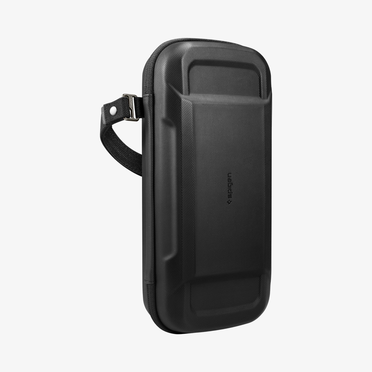 Front exterior of Spigen Rugged Armor Pro carrying case in Black