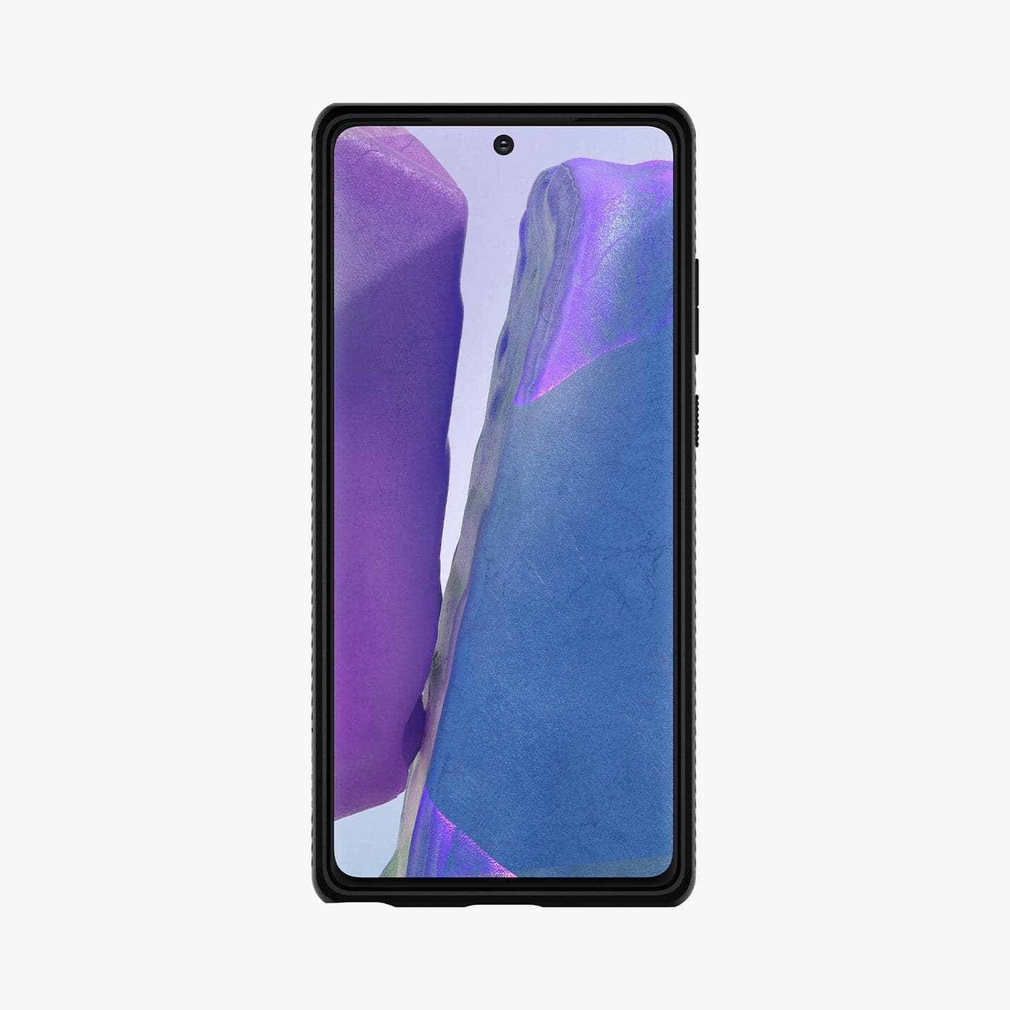ACS01392 - Galaxy Note 20 Ultra Liquid Air Case in matte black showing the back
