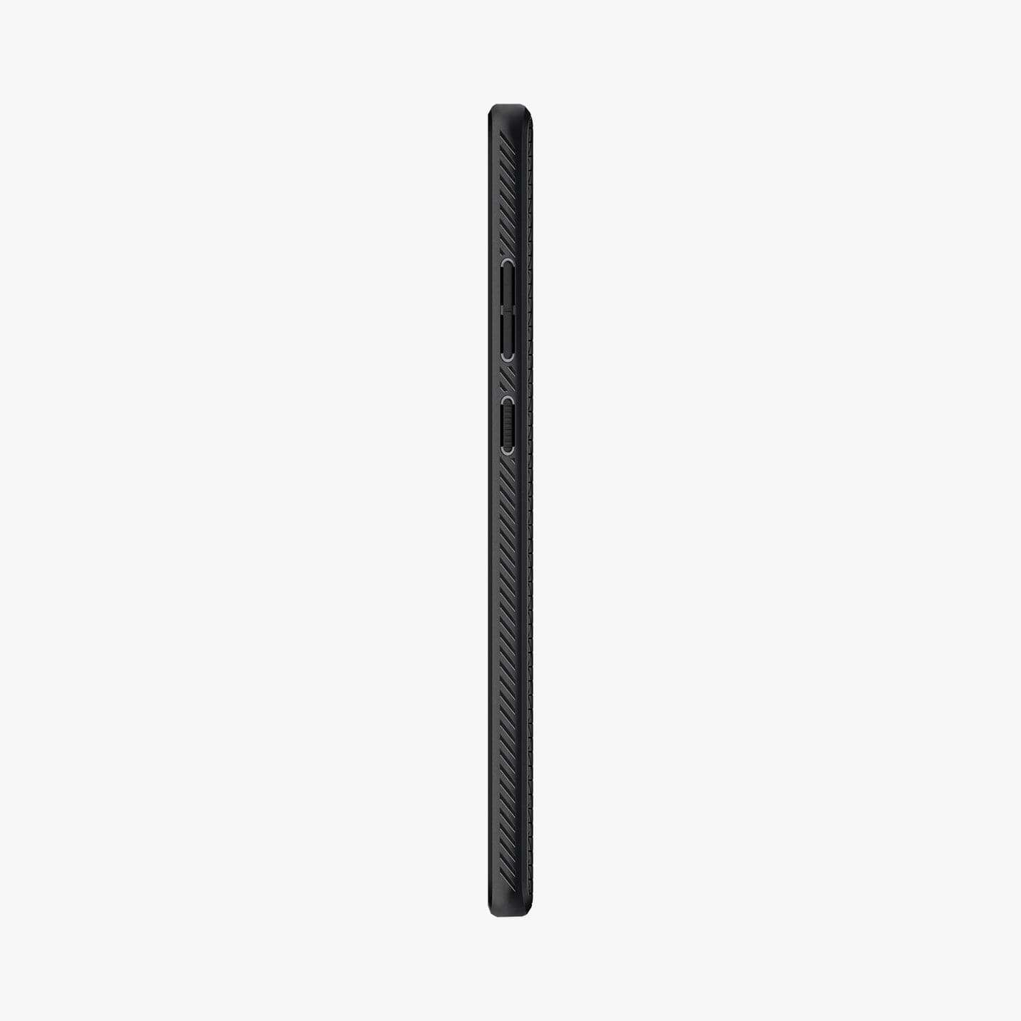 ACS01392 - Galaxy Note 20 Ultra Liquid Air Case in matte black showing the back