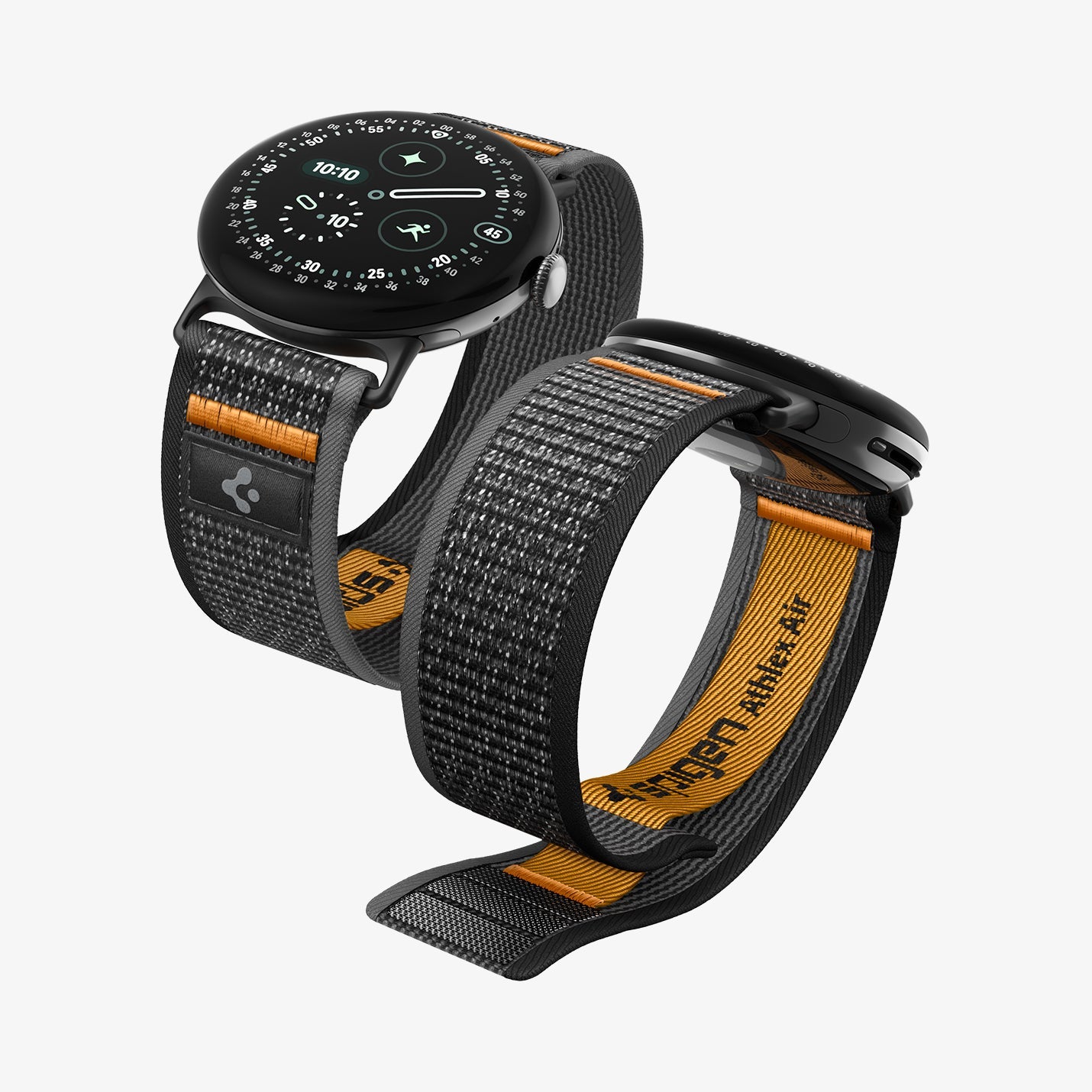Spigen Google Pixel Watch 5 (45mm) Band – Athlex Air - Active Black Orange - image 2