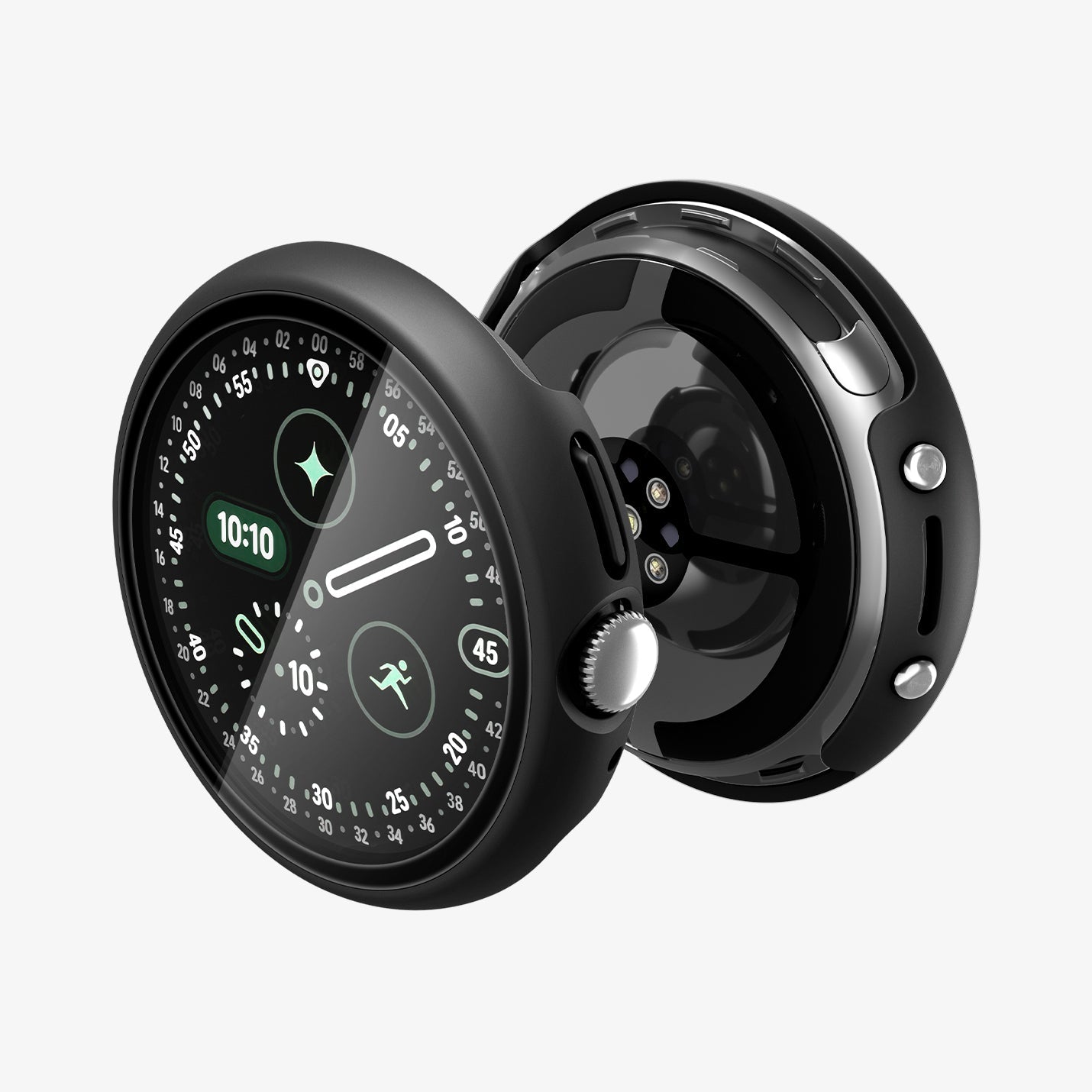 Spigen Google Pixel Watch 5 (45mm) Case + Screen Protector – Thin Fit 360 - Black - image 2