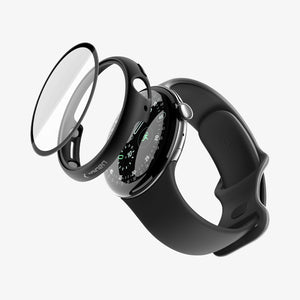 Spigen Google Pixel Watch 5 (41mm) Case + Screen Protector – Thin Fit 360 - Crystal Clear - image 4