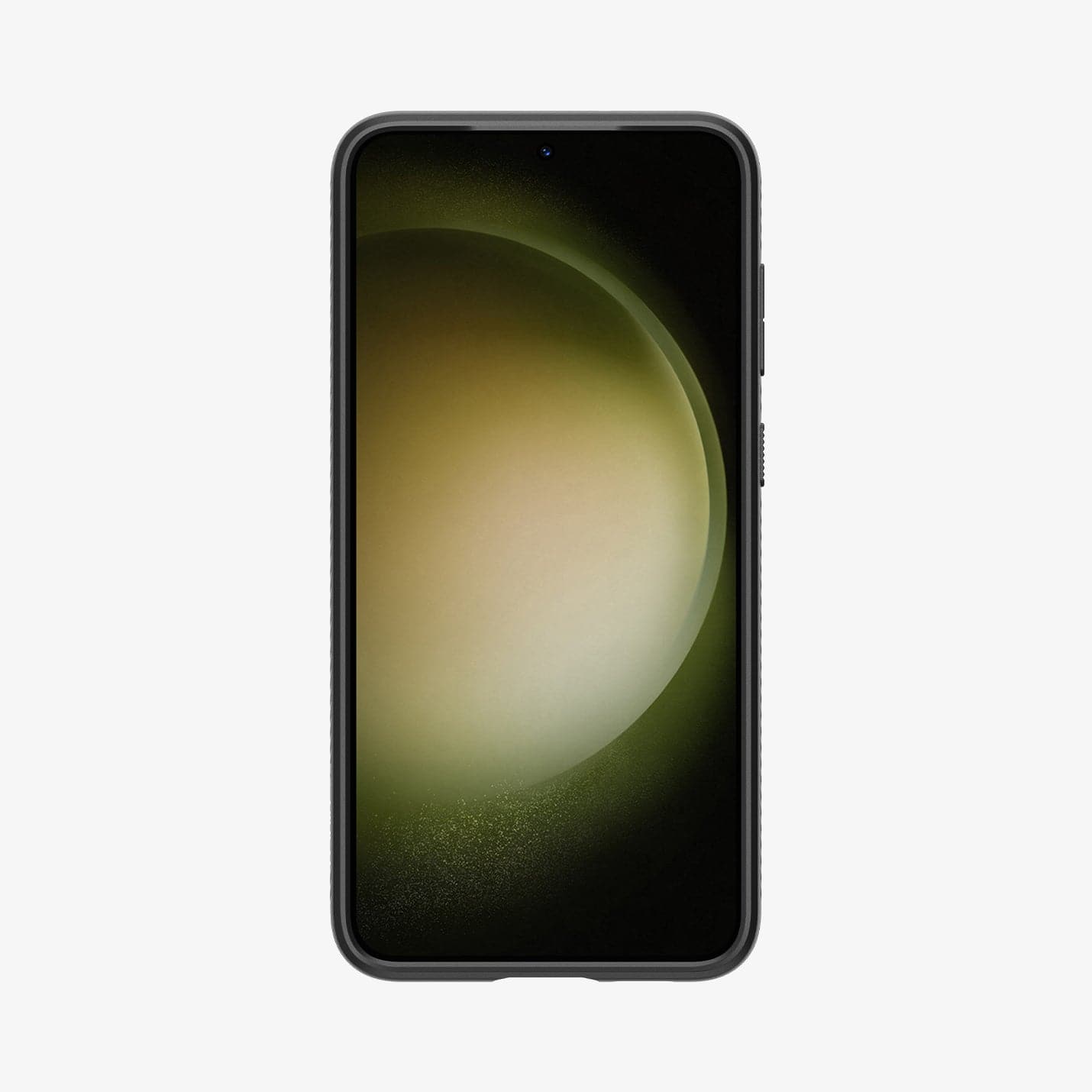 ACS05614 - Galaxy S23 Ultra Case Liquid Air in matte black showing the back
