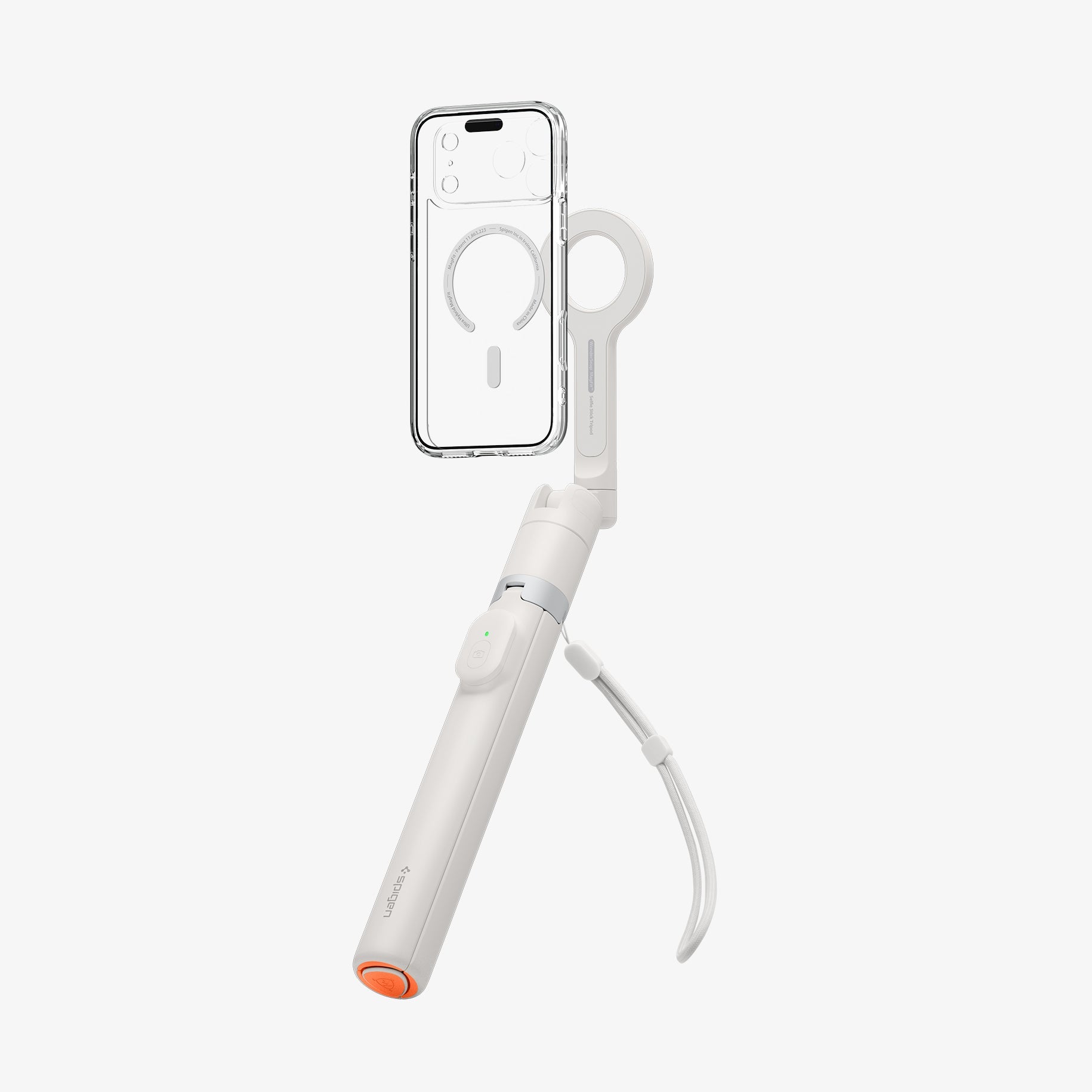 Spigen S582W MagFit+ selfie stick tripod in Dune Beige