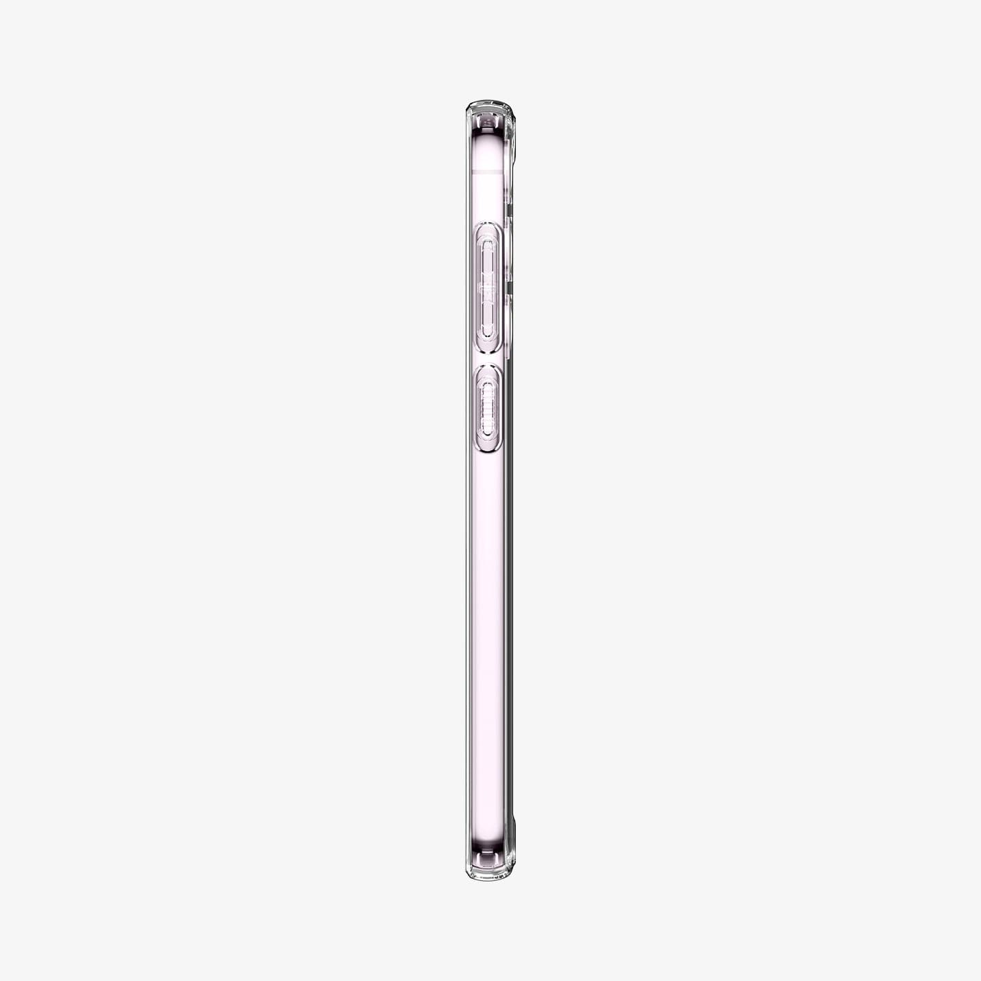ACS05714 - Galaxy S23 Case Ultra Hybrid in crystal clear showing the side with volume controls