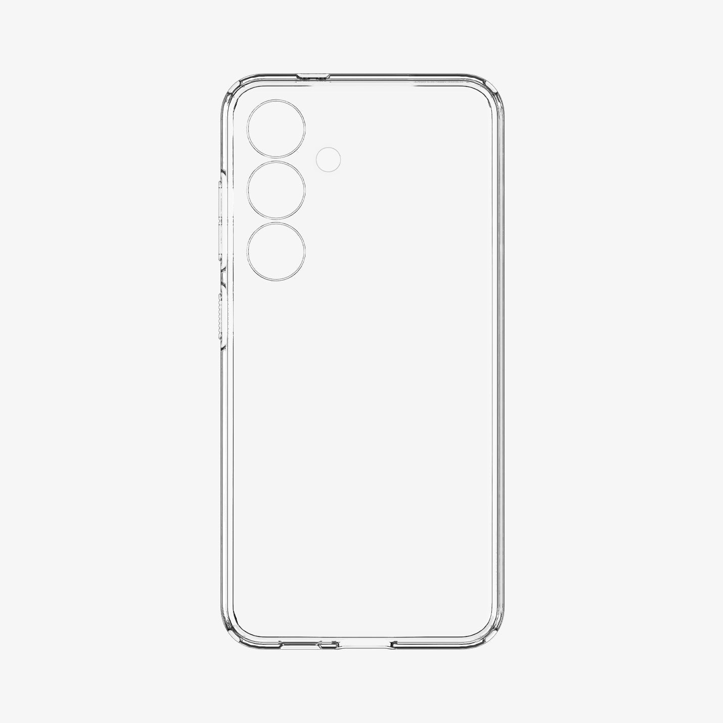 ACS07283 - Galaxy S24 Ultra Case Liquid Crystal in Crystal Clear showing the back