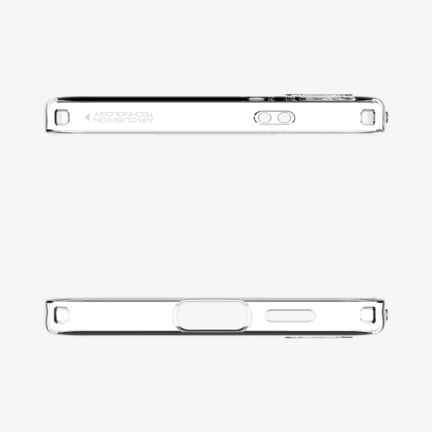 ACS07283 - Galaxy S24 Ultra Case Liquid Crystal in Crystal Clear showing the back