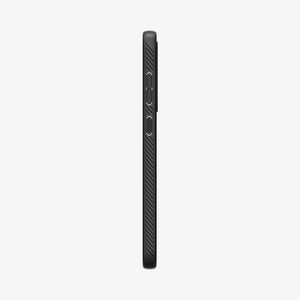 ACS05614 - Galaxy S23 Ultra Case Liquid Air in matte black showing the back