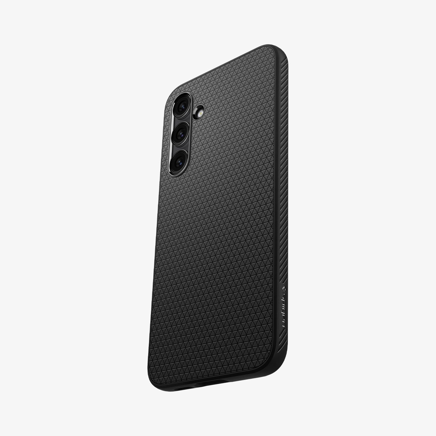 ACS05614 - Galaxy S23 Ultra Case Liquid Air in matte black showing the back