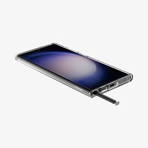 ACS05617 - Galaxy S23 Ultra Case Ultra Hybrid in crystal clear showing the back