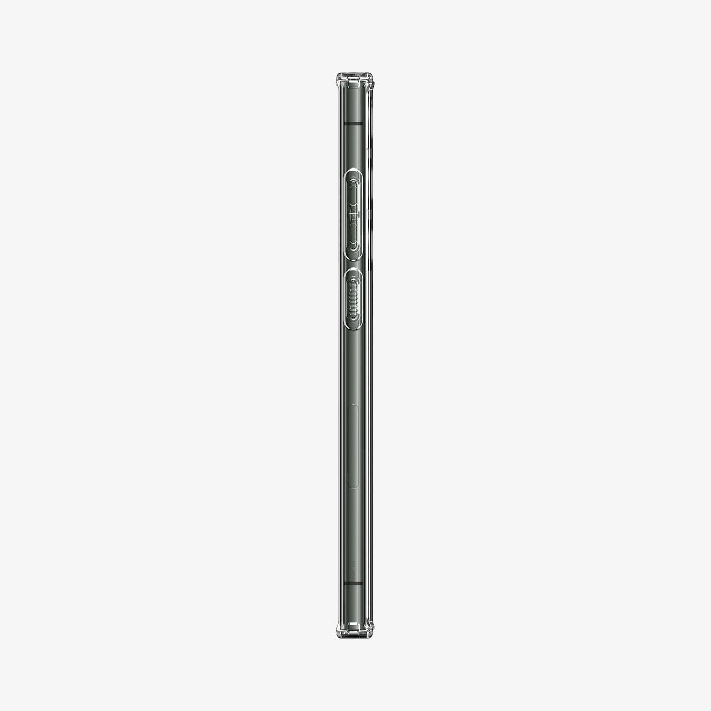 ACS05617 - Galaxy S23 Ultra Case Ultra Hybrid in crystal clear showing the back