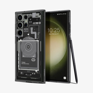ACS05620 - Galaxy S23 Ultra Case Ultra Hybrid in zero one showing the back
