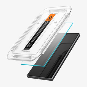 Spigen Galaxy S24 Ultra / S24 Plus / S24 Screen Protector GLAS.tR EZ Fit HD (2 Pack) view 2