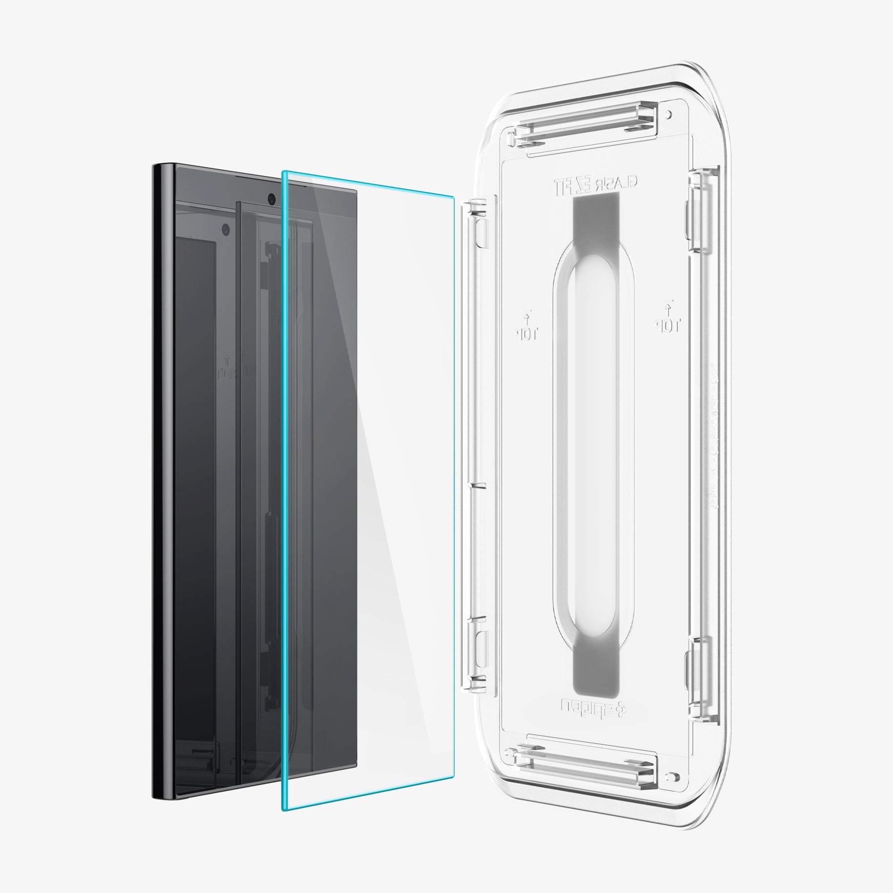 Spigen Galaxy S24 Ultra / S24 Plus / S24 Screen Protector GLAS.tR EZ Fit HD (2 Pack) view 4